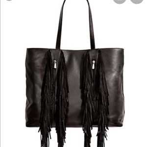 Silpada large leather fringe